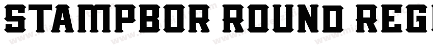 Stampbor Round Regul字体转换